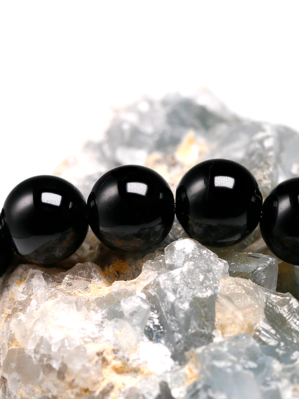 Obsidian Bead Bracelet