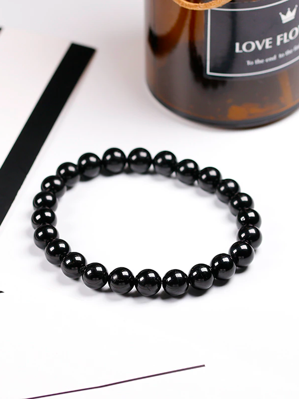 Obsidian Bead Bracelet