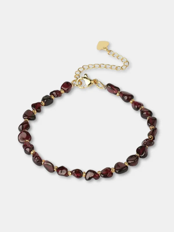 Garnet Bracelet Gold