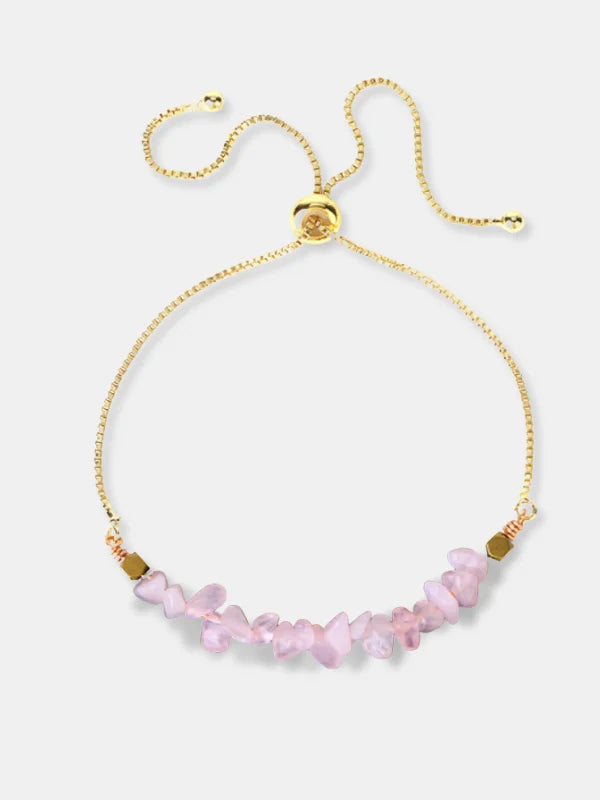 Gold Rose Quartz Bracelet