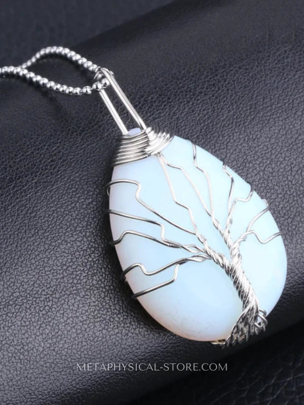 Opalite Tree of life necklace