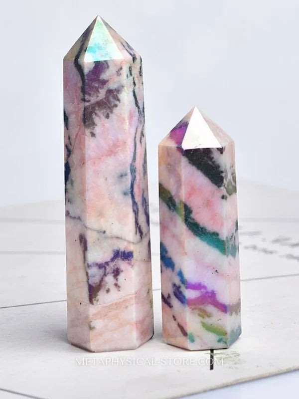 Pink Zebra Jasper Tower