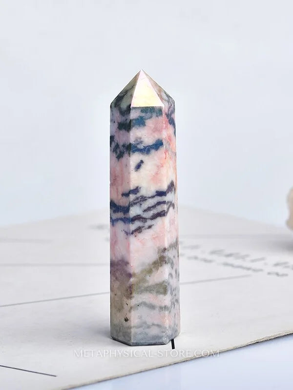 Pink Zebra Jasper Tower