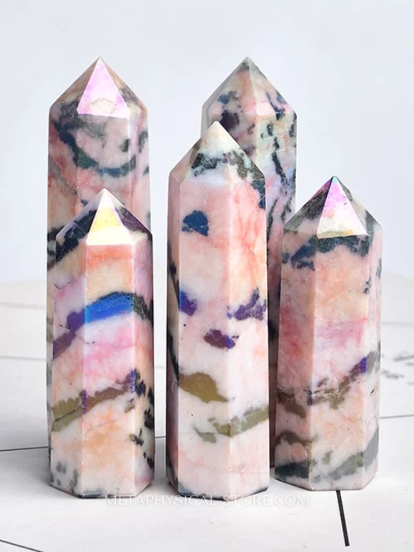 Pink Zebra Jasper Tower