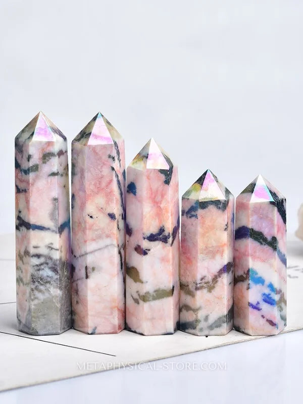 Pink Zebra Jasper Tower