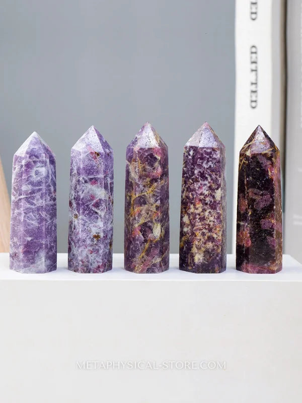 Purple Tourmaline Tower - Tourmaline / 7cm