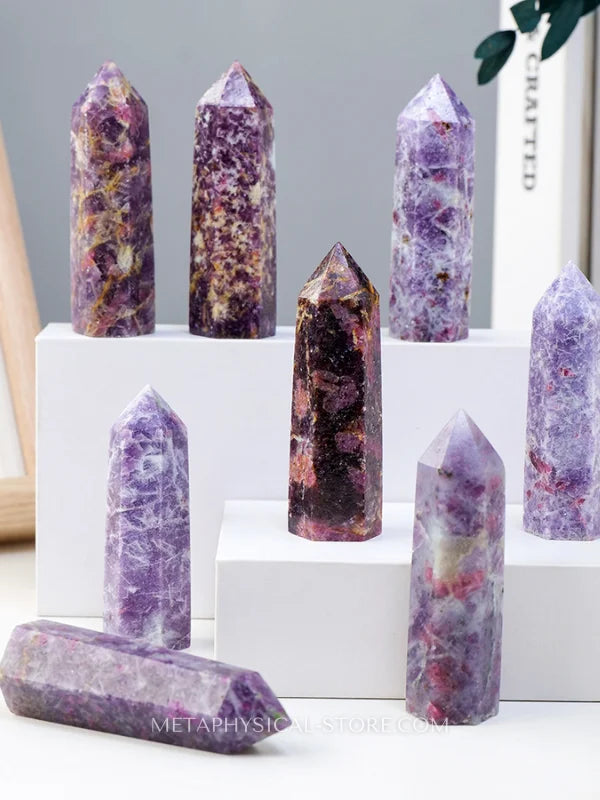 Purple Tourmaline Tower - Tourmaline / 7cm