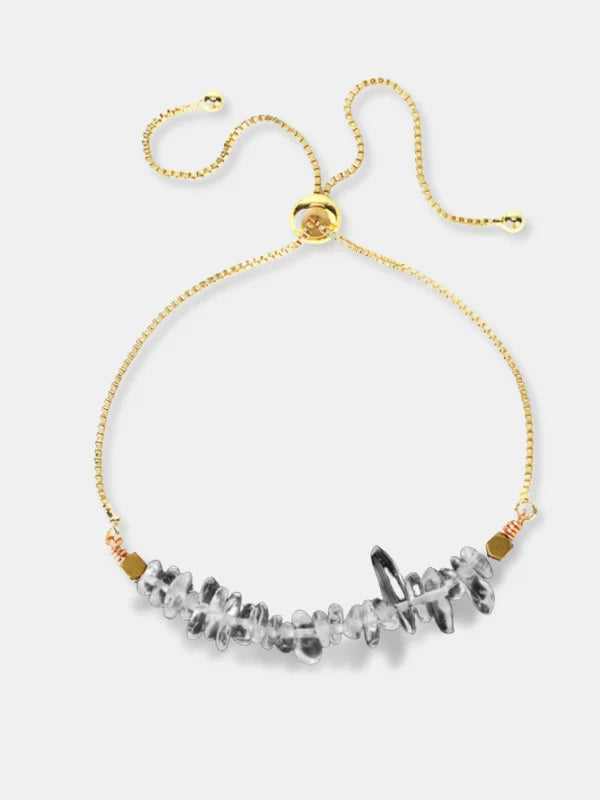 Rock Crystal Gold Bracelet