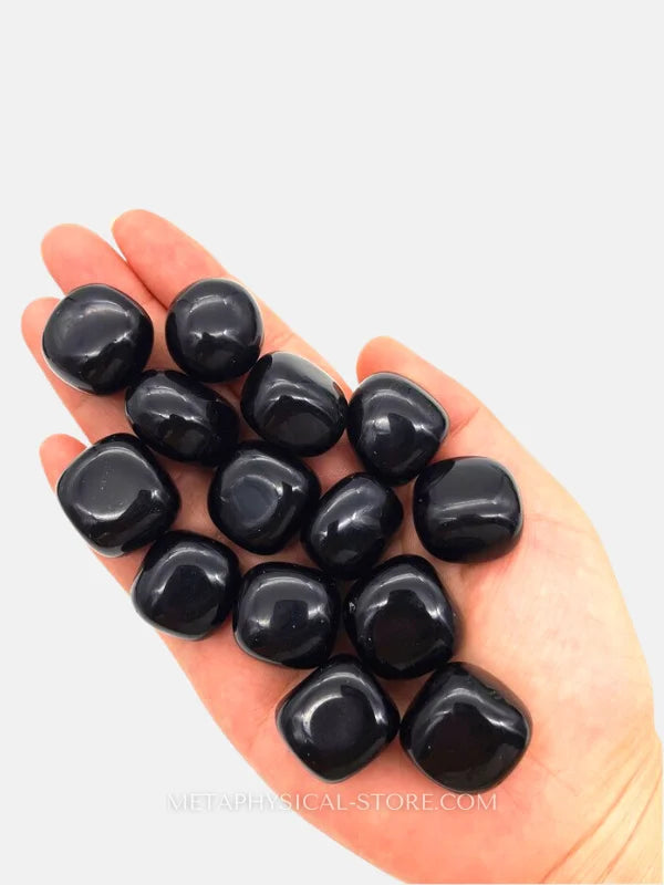 Tumbled Black Obsidian - Obsidian