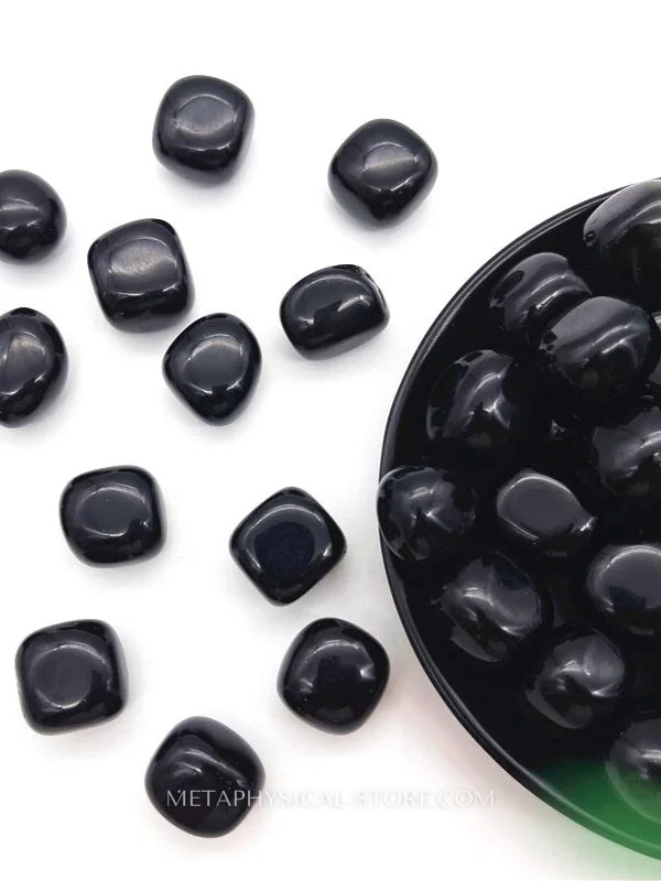 Tumbled Black Obsidian - Obsidian