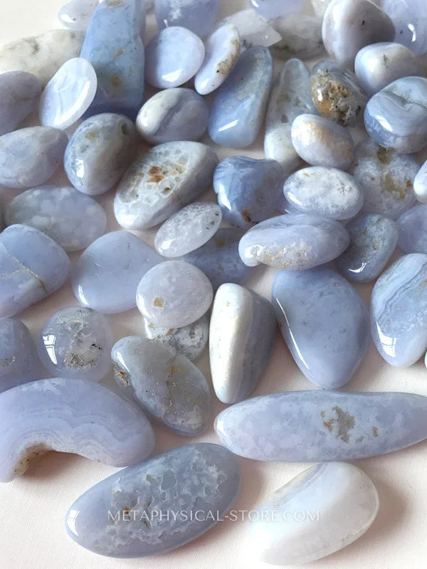 Tumbled Blue Agate - Agate