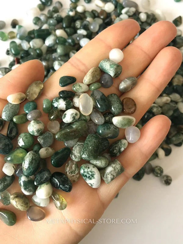 Tumbled Moss Agate - Agate