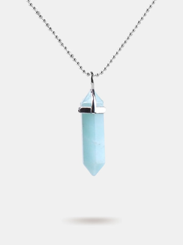 Amazonite crystal necklace