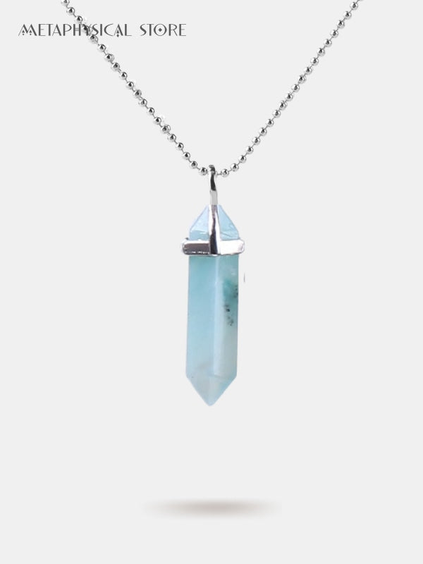 Amazonite crystal necklace