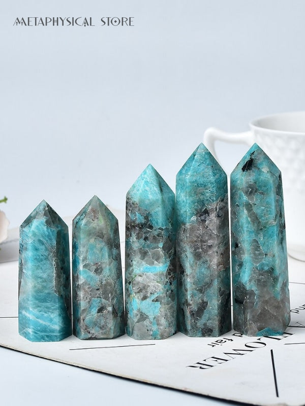 Amazonite smoky quartz tower