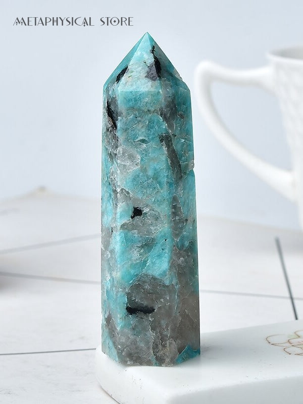 Amazonite smoky quartz tower