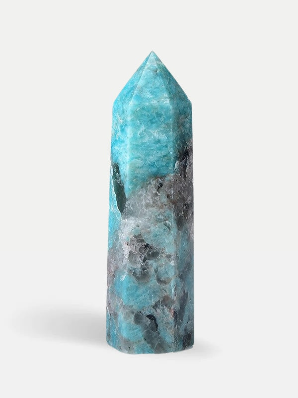 Amazonite smoky quartz tower