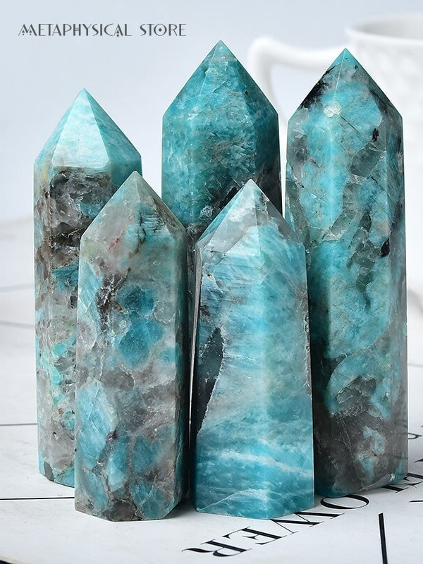 Amazonite smoky quartz tower