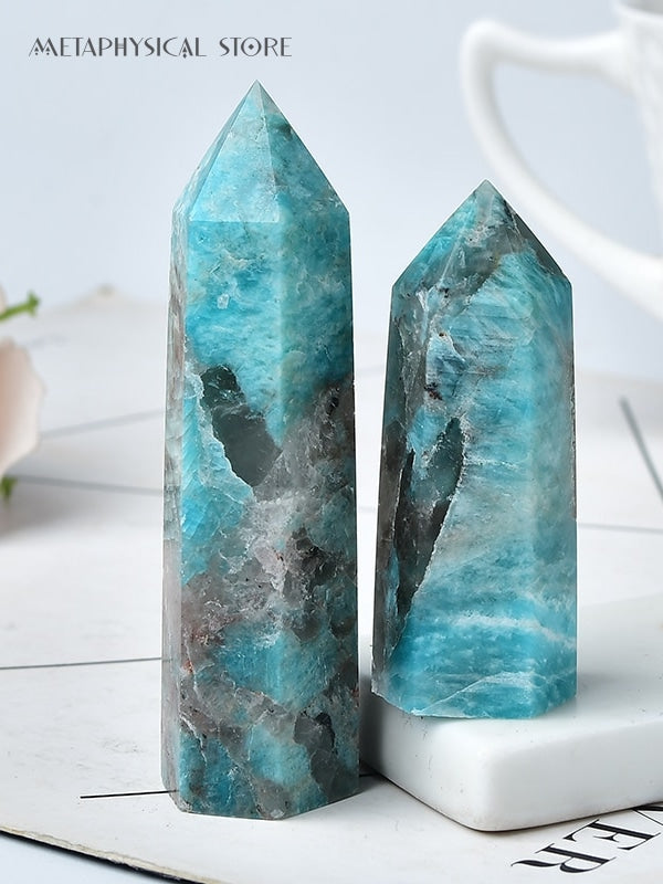 Amazonite smoky quartz tower