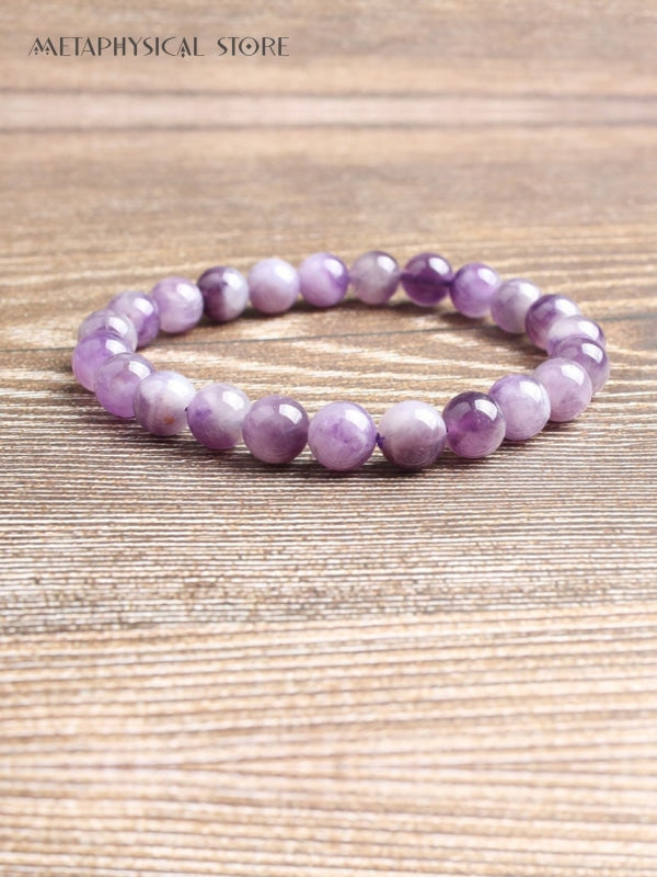 Amethyst bead bracelet