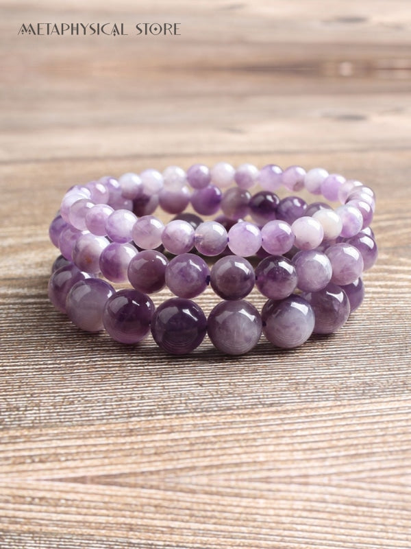 Amethyst bead bracelet