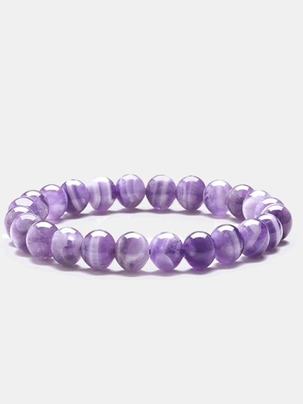 Amethyst bead bracelet