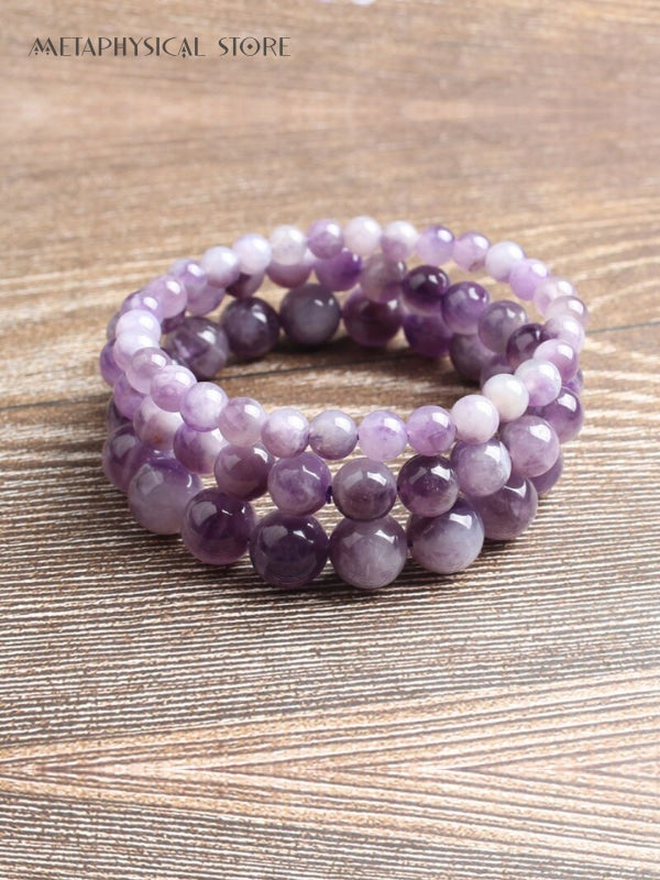 Amethyst bead bracelet