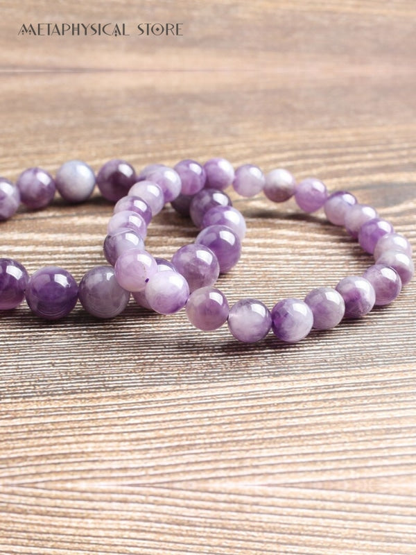 Amethyst bead bracelet