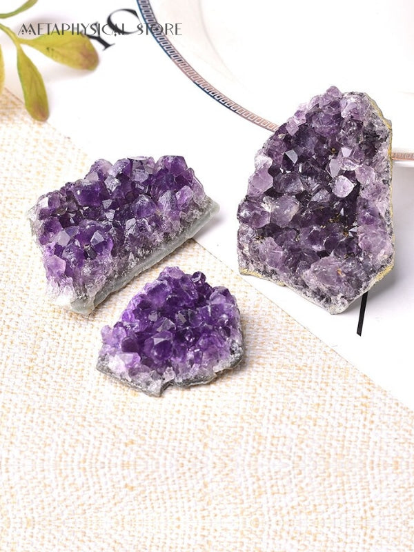 Amethyst crystal cluster