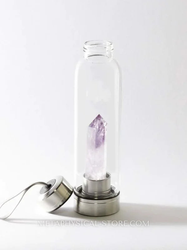 Amethyst Crystal Water Bottle