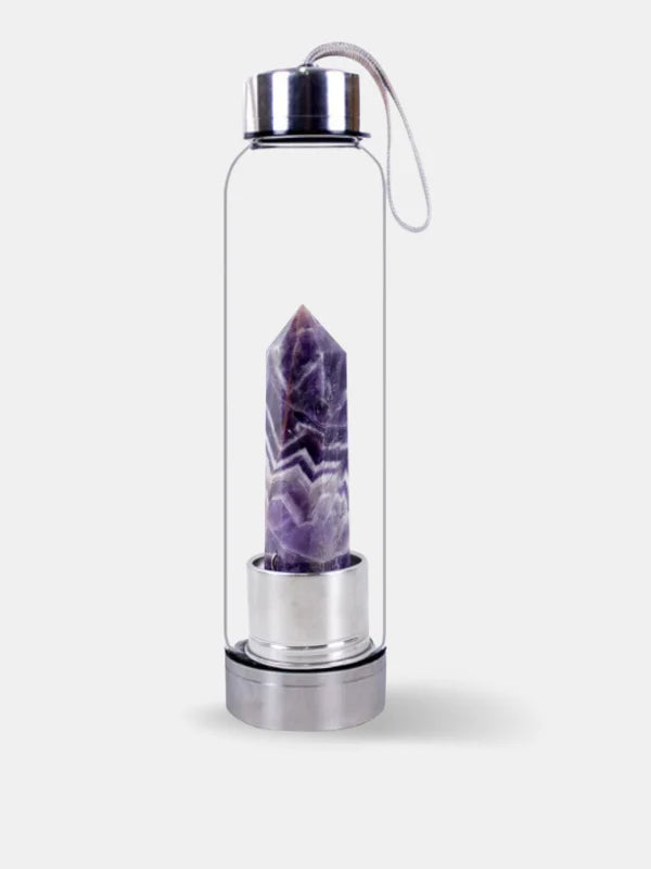 Amethyst Crystal Water Bottle