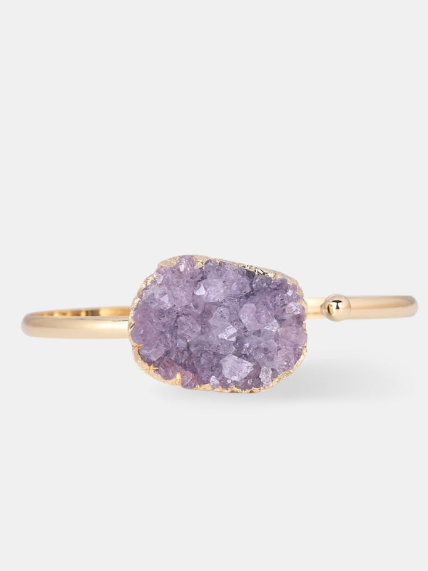 Amethyst druzy bracelet