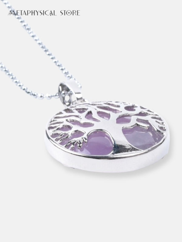 Amethyst Tree of life necklace