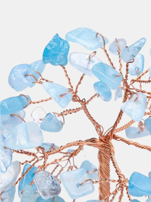 Aquamarine Crystal Tree