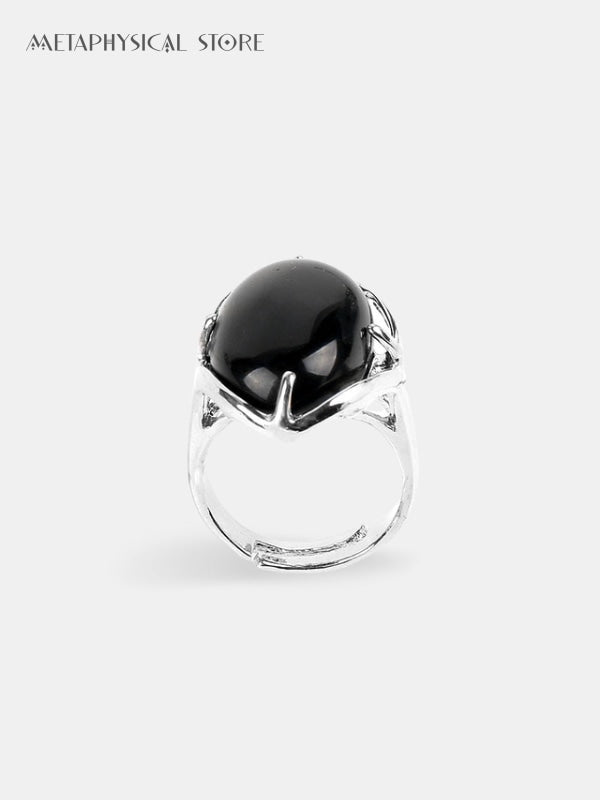 Black agate ring