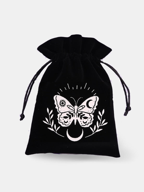 Black and white tarot bag