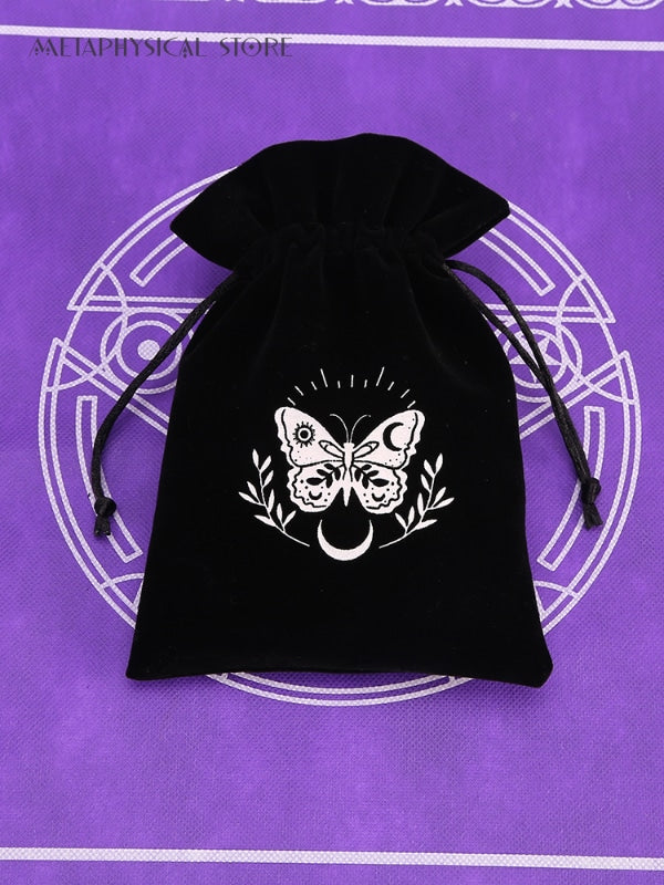 Black and white tarot bag