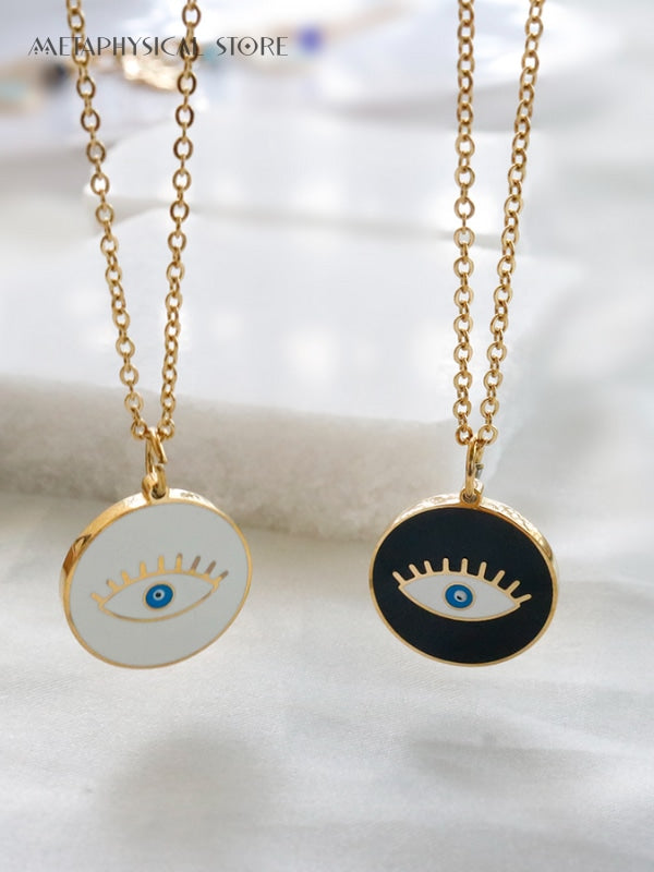 Black Evil Eye necklace