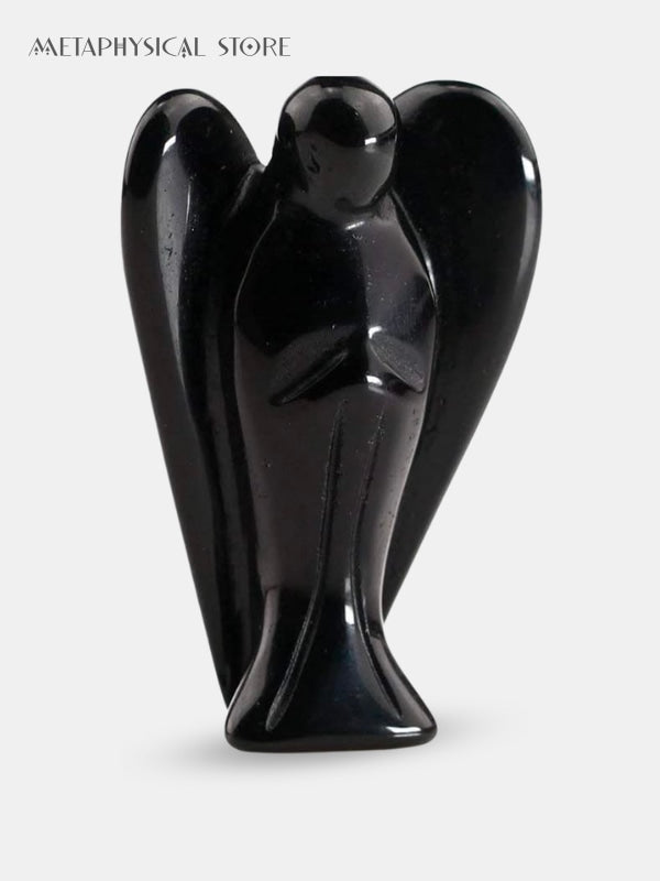 Black obsidian angel