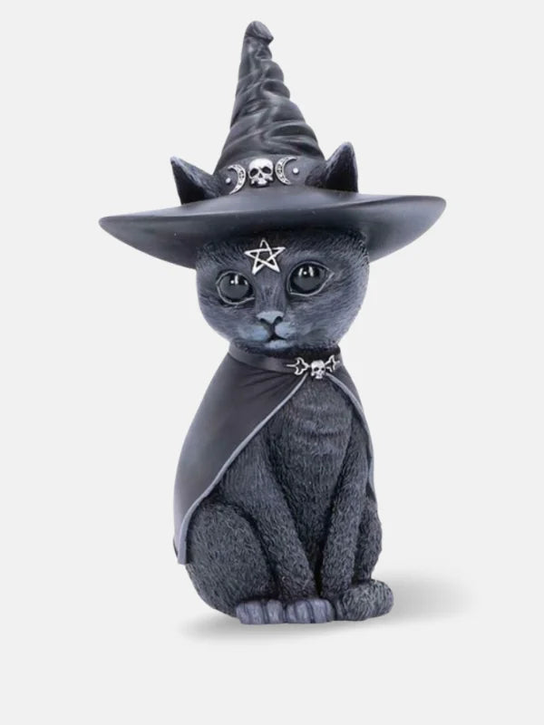 Black With Cat Statue