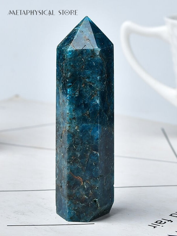 Blue apatite tower