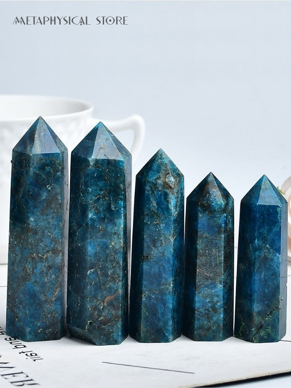 Blue apatite tower