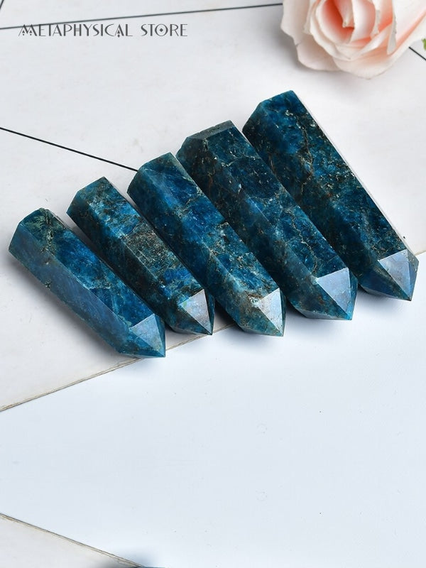 Blue apatite tower