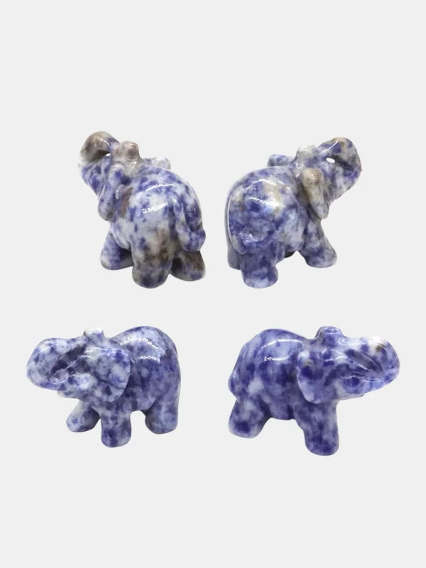 Blue Spot Jasper Elephant