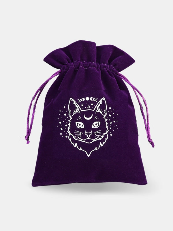 Bohemian cat tarot bag