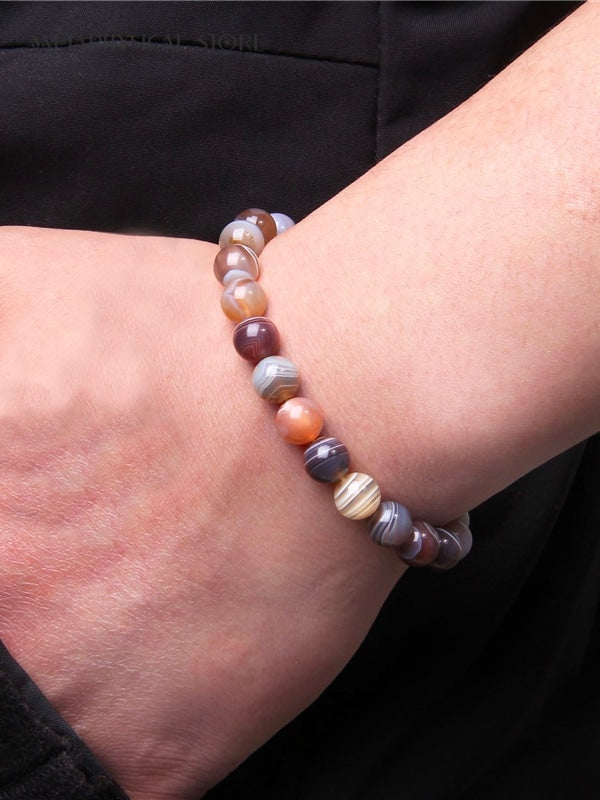 Botswana agate bracelet