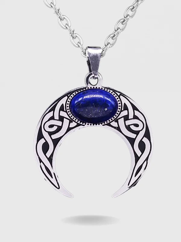 Celtic Crescent Moon Necklace