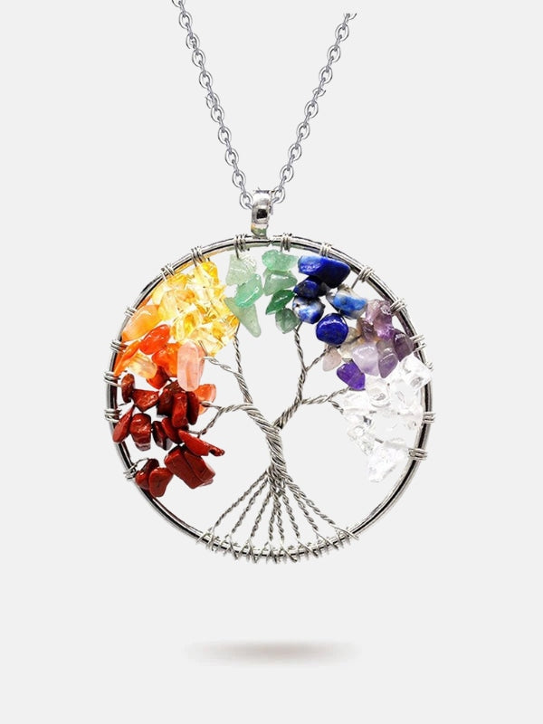 Chakra Tree of life necklace