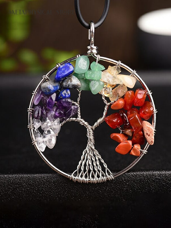 Chakra Tree of life necklace