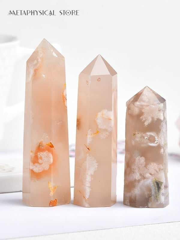 Cherry blossom agate tower